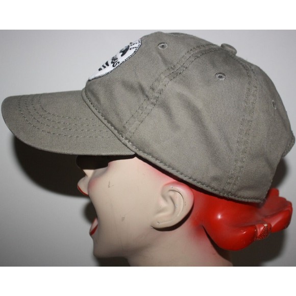 Port Aransas Tx 1855 Cap Olive Green Embroidered Palm Trees Cotton Strapback GUC - Picture 3 of 7